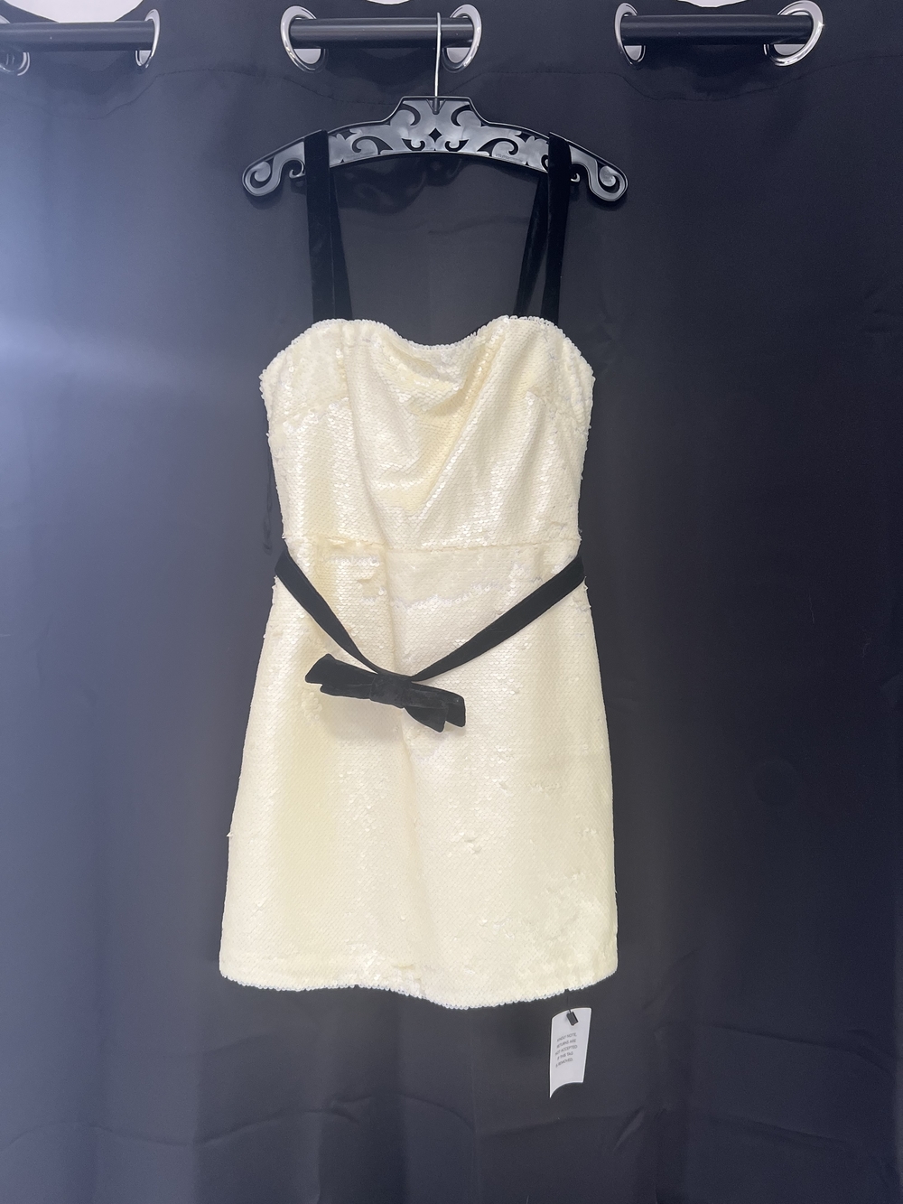 L'Academie By MARIANNA MIYA; Sequin Mini Dress In Beige